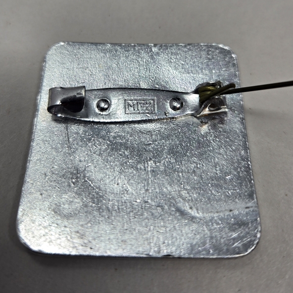 FireBird, Rare Soviet Brooch Bird Pin Animal Sin Sunflower Light Metal USSR 70's - Picture 6 of 9